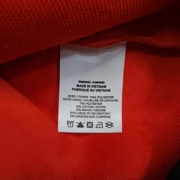 Nike Air Jordan Red Fleece Hoodie Mens XXL Essential Mountainside DH1110-673 - Picture 8 of 9